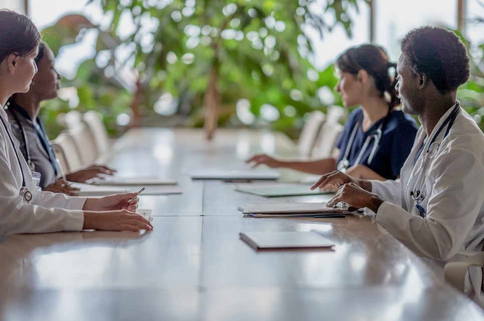 Healthcare team meeting